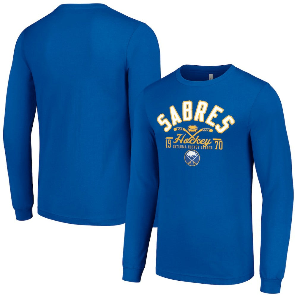 Buffalo Sabres Starter Puck Long Sleeve T-Shirt Royal