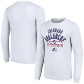 Colorado Avalanche Starter Puck Long Sleeve T-Shirt White