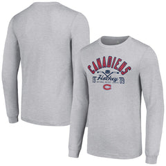 Montreal Canadiens Starter Puck Long Sleeve T-Shirt Heather Gray
