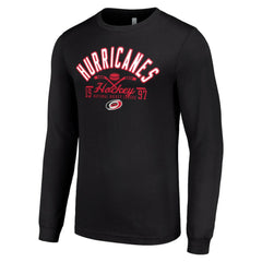 Carolina Hurricanes Starter Puck Long Sleeve T-Shirt Black