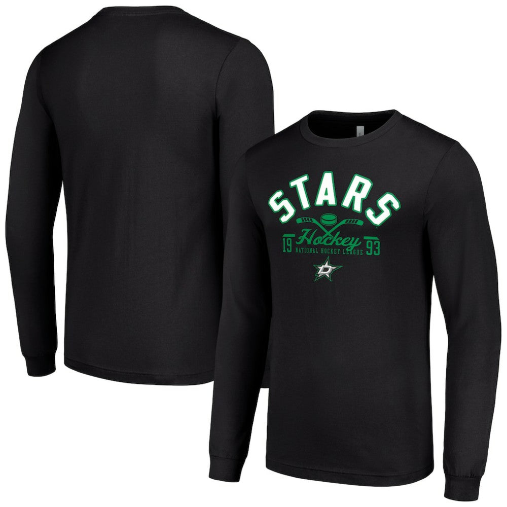 Dallas Stars Starter Puck Long Sleeve T-Shirt Black