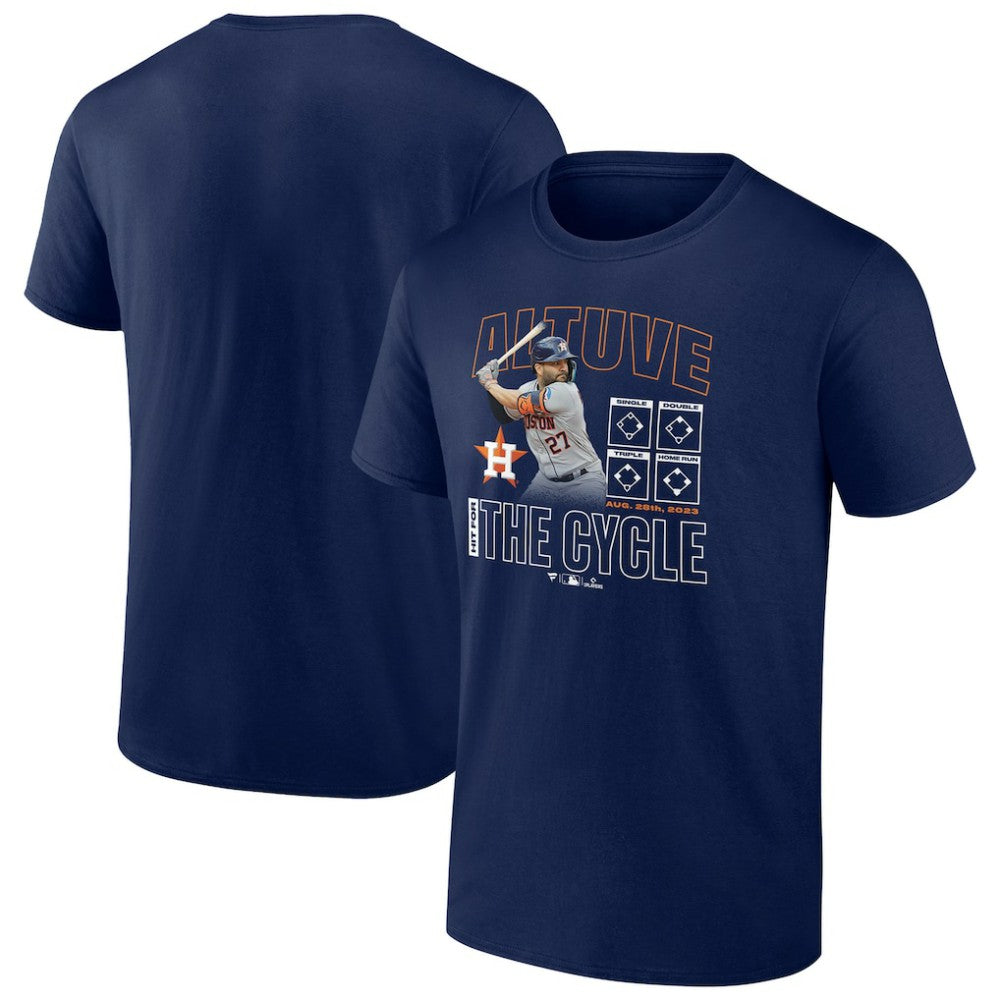 Jose Altuve Houston Astros Cycle T-Shirt - Navy