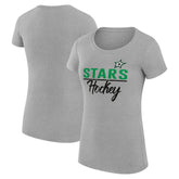 Dallas Stars G-III 4Her by Carl Banks Women's Super-Slim Fit Lightweight Team Sport T-Shirt Gray