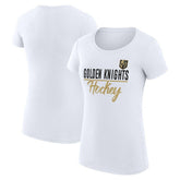 Vegas Golden Knights G-III 4Her by Carl Banks Women's Super-Slim Fit Lightweight Team Sport T-Shirt White