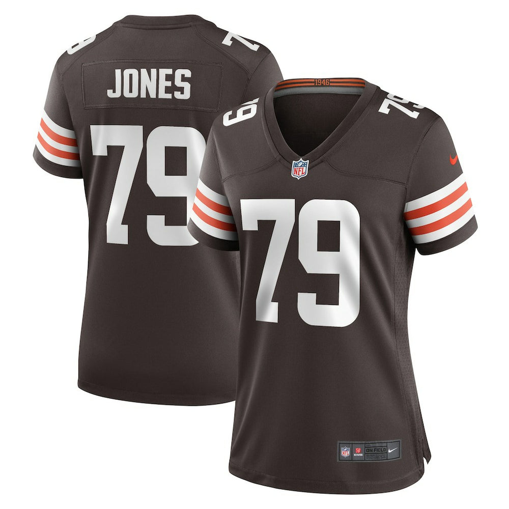 Dawand Jones Cleveland Browns Women's Team Game Jersey - Brown