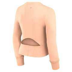 San Francisco Giants Women's Studio Fitted Long Sleeve Gym Top Pink
