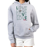 Minnesota Wild G-III 4Her by Carl Banks Women's Hockey Love Fleece Pullover Hoodie Gray