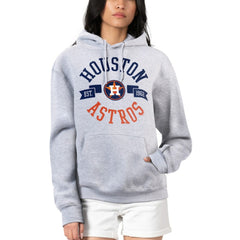 Houston Astros G-III 4Her by Carl Banks Women's City Graphic Pullover Hoodie Heather Gray