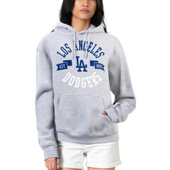 Los Angeles Dodgers G-III 4Her by Carl Banks Women's City Graphic Pullover Hoodie Heather Gray