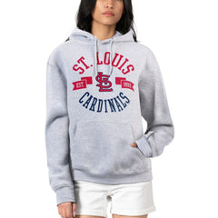 St. Louis Cardinals G-III 4Her by Carl Banks Women's City Graphic Pullover Hoodie Heather Gray