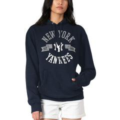 New York Yankees G-III 4Her by Carl Banks Women's City Graphic Pullover Hoodie Navy