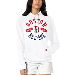 Boston Red Sox G-III 4Her by Carl Banks Women's City Graphic Pullover Hoodie White