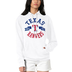 Texas Rangers G-III 4Her by Carl Banks Women's City Graphic Pullover Hoodie White