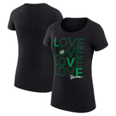Dallas Stars G-III 4Her by Carl Banks Women's Super-Slim Fit Lightweight Hockey Love T-Shirt Black