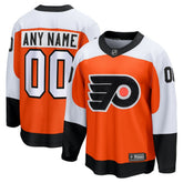 Philadelphia Flyers Fanatics Home Breakaway Custom Jersey Orange