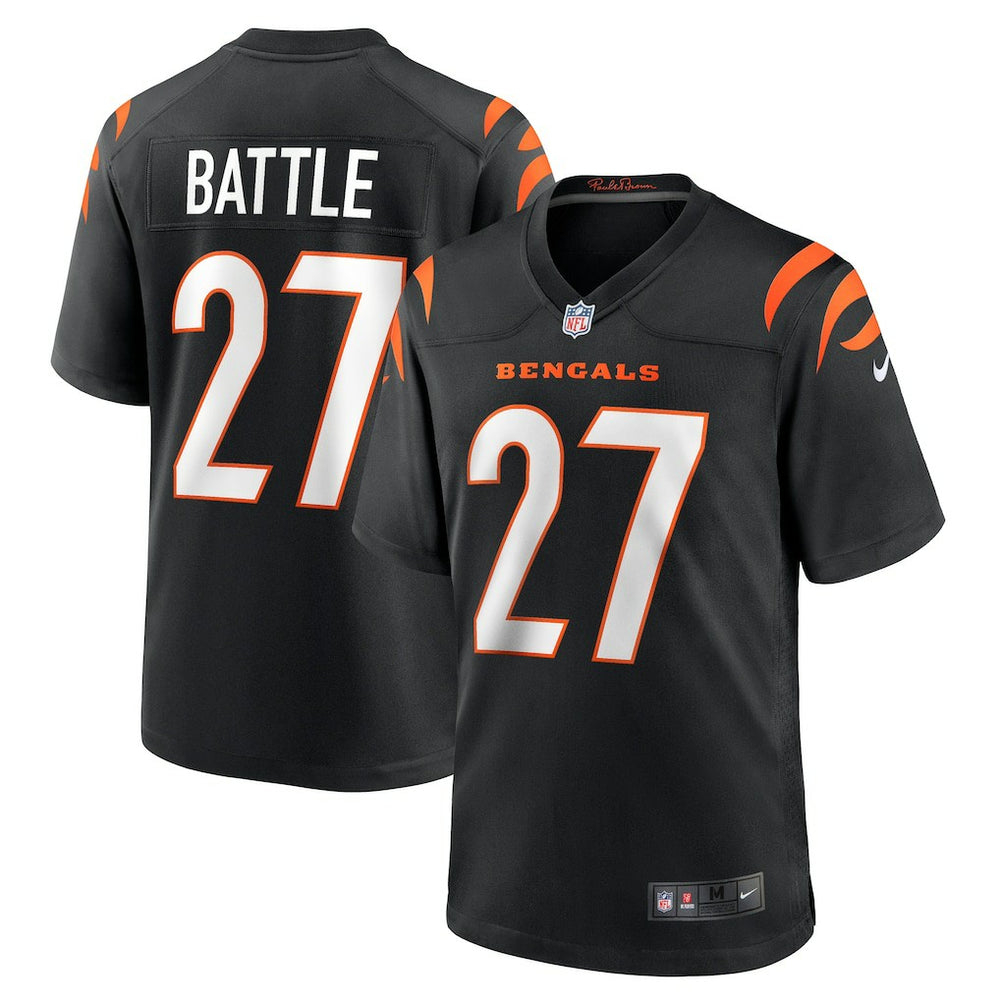 Jordan Battle Cincinnati Bengals Team Game Jersey - Black