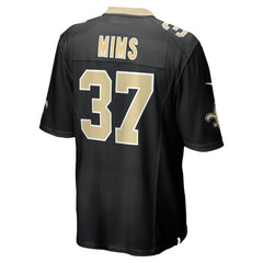 Jordan Mims New Orleans Saints Team Game Jersey - Black