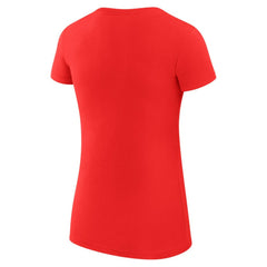Atlanta Braves G-III 4Her by Carl Banks Women's Super-Slim Fit Lightweight Love Graphic Team T-Shirt Red