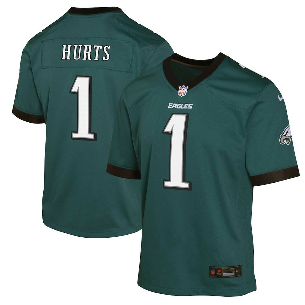 Jalen Hurts Philadelphia Eagles Youth Game Jersey - Green