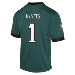 Jalen Hurts Philadelphia Eagles Youth Game Jersey - Green