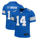 Amon-Ra St. Brown Detroit Lions Youth Game Jersey - Blue