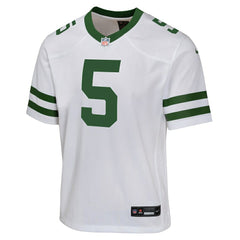 Garrett Wilson New York Jets Youth Game Jersey - White
