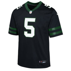 Garrett Wilson New York Jets Youth Game Jersey - Black