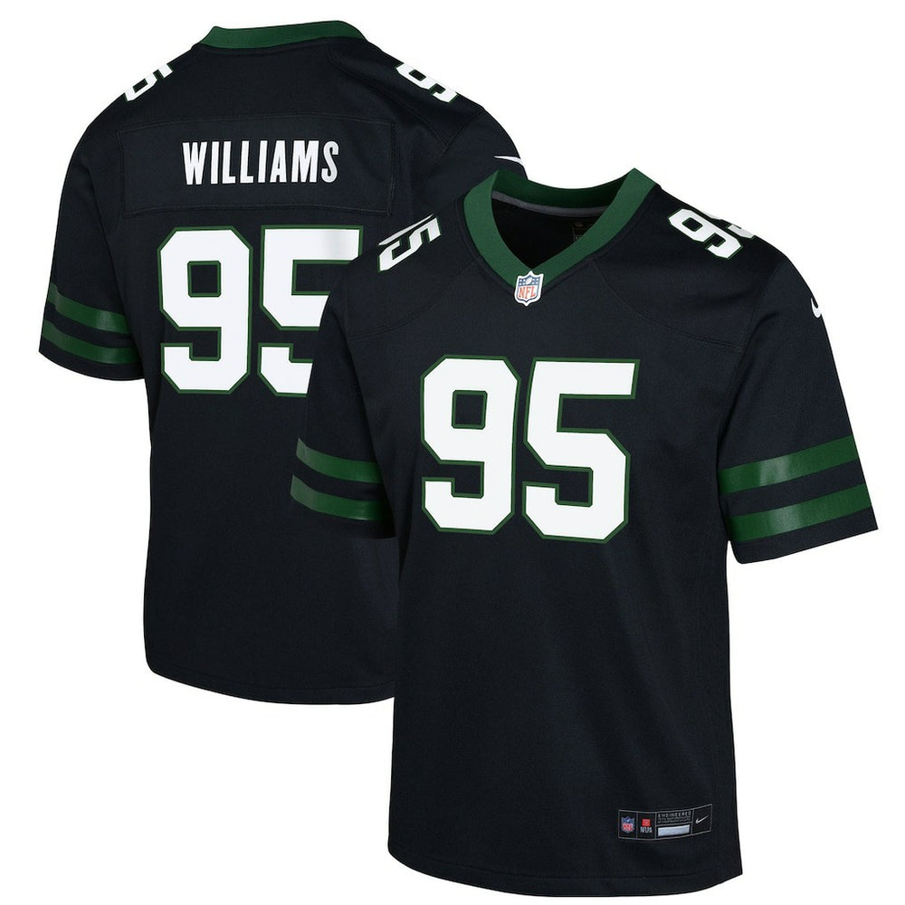 Quinnen Williams New York Jets Youth Game Jersey - Black