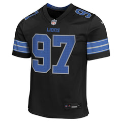 Aidan Hutchinson Detroit Lions Youth Game Jersey - Black