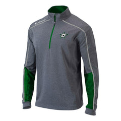 Dallas Stars Columbia Omni-Wick Shotgun 2.0 Quarter-Zip Pullover Top Gray/Green