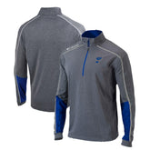 St. Louis Blues Columbia Omni-Wick Shotgun 2.0 Quarter-Zip Pullover Top Gray/Blue