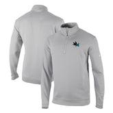 San Jose Sharks Columbia Omni-Wick Wickhams Hills Half-Zip Pullover Top Gray