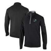 San Jose Sharks Columbia Omni-Wick Wickhams Hills Half-Zip Pullover Top Black