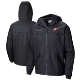 Detroit Red Wings Columbia Oroville Creek Lightweight Full-Zip Windbreaker Jacket Black