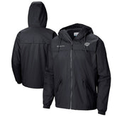 Los Angeles Kings Columbia Oroville Creek Lightweight Full-Zip Windbreaker Jacket Black