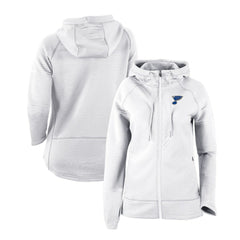 St. Louis Blues Columbia Women's Omni-Wick Pack It Up Full-Zip Jacket White