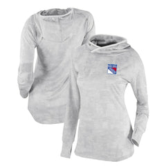 New York Rangers Columbia Women's Omni-Wick Sunday Ball Pullover Hoodie White