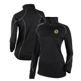 Boston Bruins Columbia Women's Omni-Wick Shotgun 2.0 Quarter-Zip Pullover Top Black