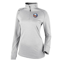 New York Islanders Columbia Women's Omni-Wick Shotgun 2.0 Quarter-Zip Pullover Top White