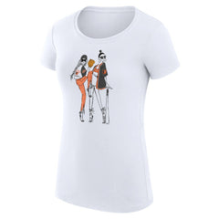 Baltimore Orioles G-III 4Her by Carl Banks Women's Super-Slim Fit Lightweight Baseball Girls T-Shirt White