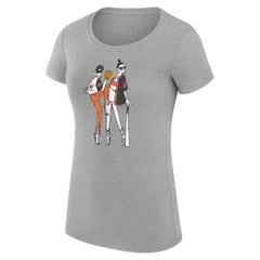 Baltimore Orioles G-III 4Her by Carl Banks Women's Super-Slim Fit Lightweight Baseball Girls T-Shirt Heather Gray