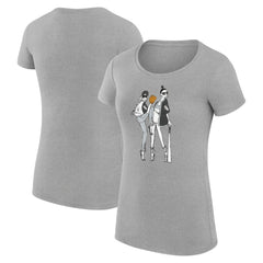 Chicago White Sox G-III 4Her by Carl Banks Women's Super-Slim Fit Lightweight Baseball Girls T-Shirt Heather Gray
