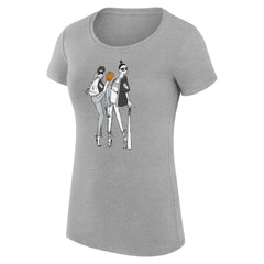 Chicago White Sox G-III 4Her by Carl Banks Women's Super-Slim Fit Lightweight Baseball Girls T-Shirt Heather Gray