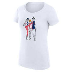 Cleveland Guardians G-III 4Her by Carl Banks Women's Super-Slim Fit Lightweight Baseball Girls T-Shirt White