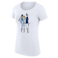 Tampa Bay Rays G-III 4Her by Carl Banks Women's Super-Slim Fit Lightweight Baseball Girls T-Shirt White