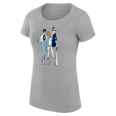 Tampa Bay Rays G-III 4Her by Carl Banks Women's Super-Slim Fit Lightweight Baseball Girls T-Shirt Heather Gray