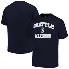 Seattle Mariners Profile Big & Tall Heart & Soul T-Shirt Navy