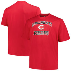 Cincinnati Reds Profile Big & Tall Heart & Soul T-Shirt Red