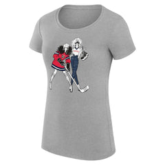 Florida Panthers G-III 4Her by Carl Banks Women's Super-Slim Fit Lightweight Hockey Girls T-Shirt Heather Gray