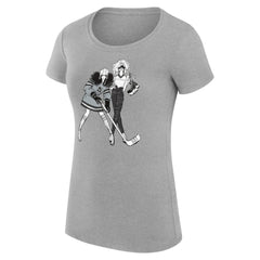 Los Angeles Kings G-III 4Her by Carl Banks Women's Super-Slim Fit Lightweight Hockey Girls T-Shirt Heather Gray